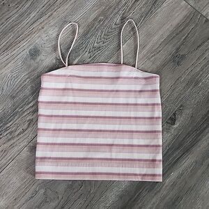 NWOT, American Eagle • Striped Crop Top
